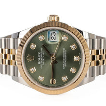 Rolex Datejust 31 Olive Green Roman VI Diamond Dial