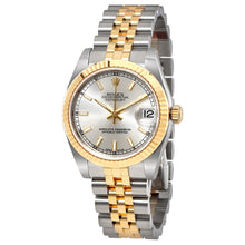 Rolex Silver Gold Stainless Steel Datejust 179173 Automatic Women's Wristwatch