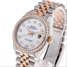 Rolex Datejust 36 Mm, Oystersteel, Everose Rose Gold And Diamonds