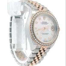 Rolex Datejust 36 Mm, Oystersteel, Everose Rose Gold And Diamonds