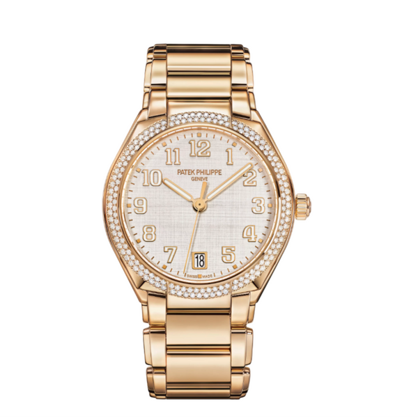 Patek Philippe Twenty~4 Ladies Rose Gold Silver Dial 7300/1200R-010