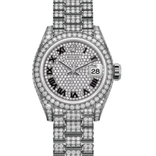 Rolex Lady-Datejust  Oyster, 28 mm, white gold and diamonds
