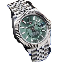 Rolex Sky-Dweller Stainless Steel On Oyster With Green Dial 40mm