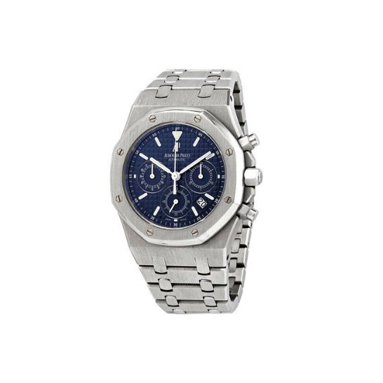 Audemars Piguet Royal Oak Stainless Steel Chrono Blue Dial Watch 26320 - BEAUTY BAR