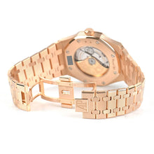Audemars Piguet Royal Oak Watch Black Dial Rose Gold - BEAUTY BAR