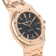 Audemars Piguet Royal Oak Watch Black Dial Rose Gold - BEAUTY BAR