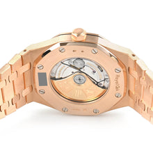 Audemars Piguet Royal Oak Watch Black Dial Rose Gold - BEAUTY BAR