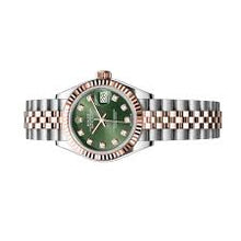 Rolex Lady-Datejust Oystersteel and Everose Gold -Olive-Green Dial
