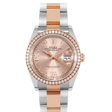 Rolex Datejust 36  Oyster, 36 mm, Oystersteel, Everose gold and diamonds