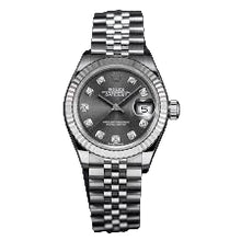 Rolex Datejust Steel White Gold Diamond Dial Ladies Watch