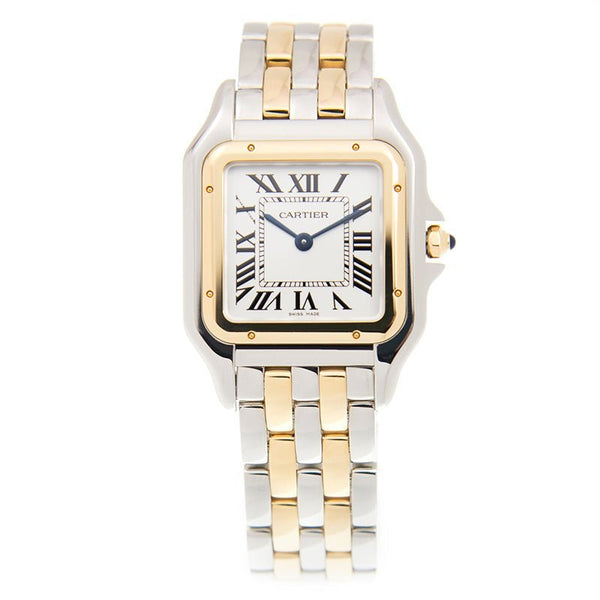 Panthere De Cartier Gold And Steel Big Women's Watch - BEAUTY BAR