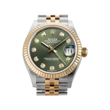 Rolex Datejust 31 Olive Green Roman VI Diamond Dial - BEAUTY BAR