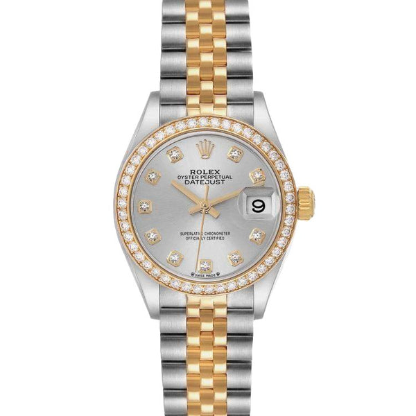 Rolex Datejust 31, Steel Yellow Gold Diamond Ladies Watch 279383