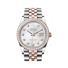 Rolex Datejust 36 Mm, Oystersteel, Everose Rose Gold And Diamonds - BEAUTY BAR