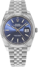 Rolex Datejust 41 Blue Dial Baton Index Luxury Men's Wristwatch - BEAUTY BAR
