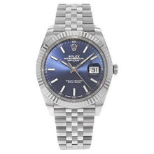 Rolex Datejust 41 Blue Dial Baton Index Luxury Men's Wristwatch - BEAUTY BAR