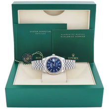 Rolex Datejust 41 Blue Dial Baton Index Luxury Men's Wristwatch - BEAUTY BAR