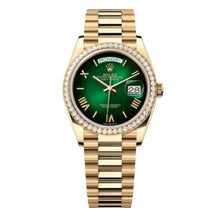 Rolex Day - Date 40mm Green Ombré Dial Diamond Set Bezel President - BEAUTY BAR