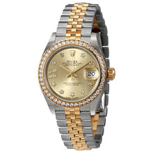 Rolex Lady Datejust Champagne Diamond Dial & Diamond Bezel Jubilee Bracelet - BEAUTY BAR