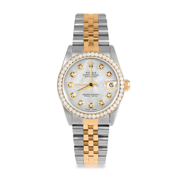 Rolex Lady-Datejust Gold-Silver Women Watch - BEAUTY BAR