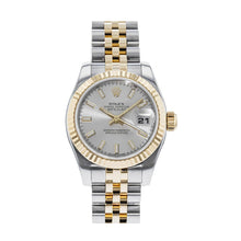 Rolex Silver Gold Stainless Steel Datejust 179173 Automatic Women's Wristwatch - BEAUTY BAR