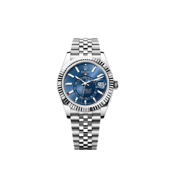 Rolex Sky-Dweller Blue Dial Steel Jubilee Bracelet Men's Watch 42mm