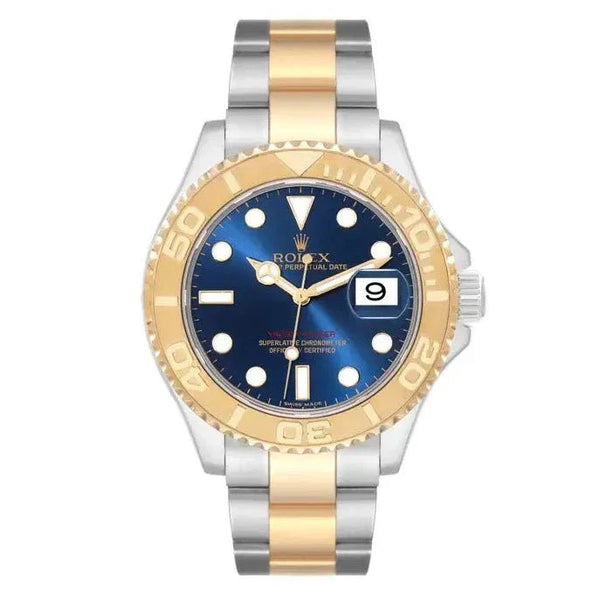 Rolex Yachtmaster Steel Yellow Gold Blue Dial Men's Watch 16623 - BEAUTY BAR