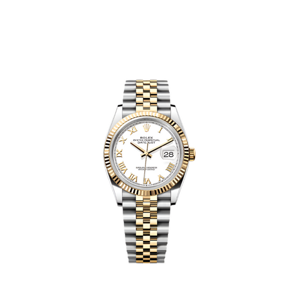 Rolex Datejust 36 Oyster, 36 mm, Oystersteel and Yellow Gold