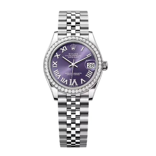 Rolex Datejust 31 mm, Oystersteel, white gold and diamonds